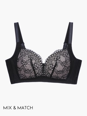 Lace Wireless Push-in Bra