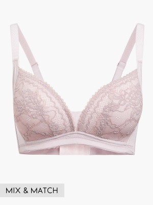 Lace Wireless Push-in Bra