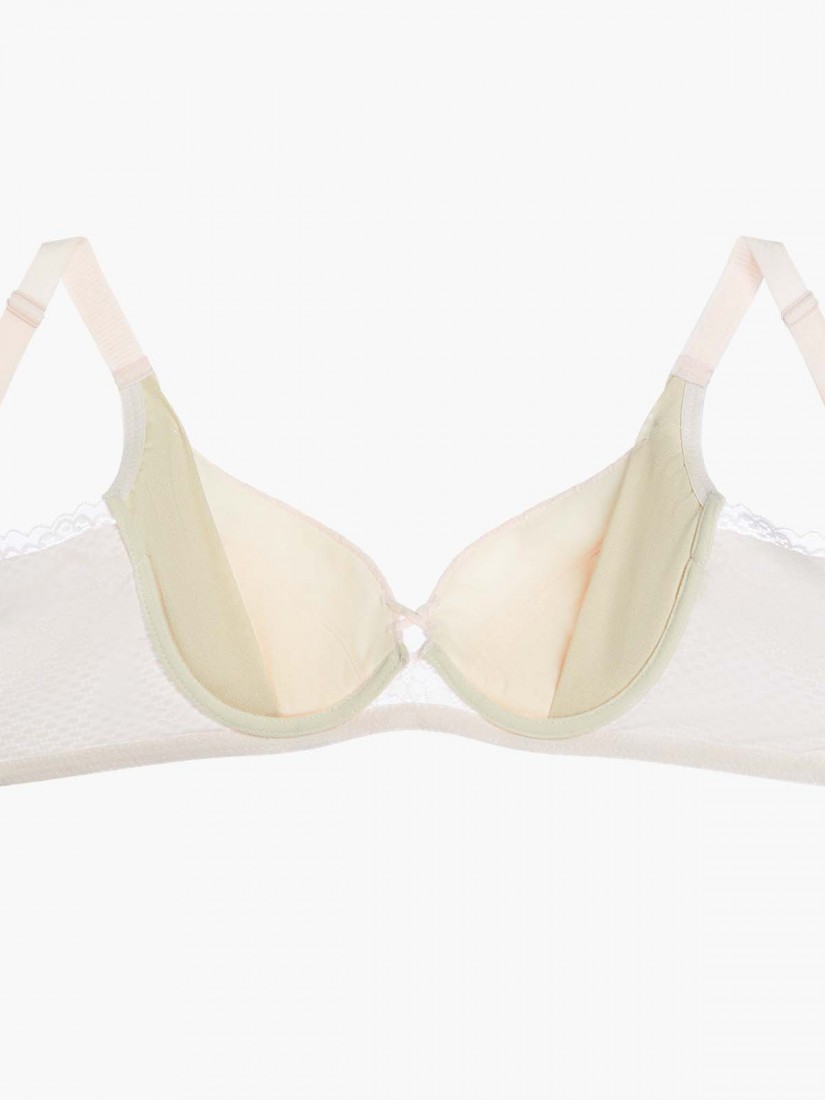 BR-05927, Simplicity Moulded T-Shirt Bra, Beige, SATAMI Online,  萊卡Lycra3/4杯素面T恤泡綿胸圍, 玉