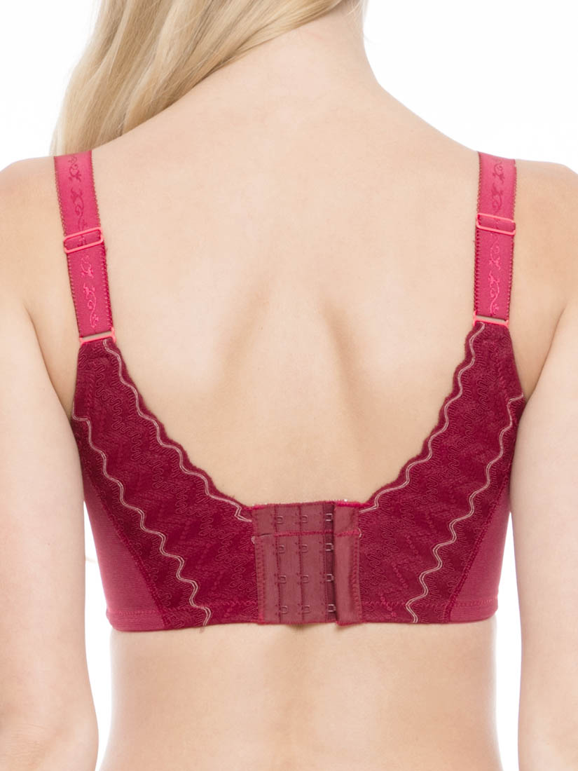 Lace Full Cup Bra, Red | SATAMI Online