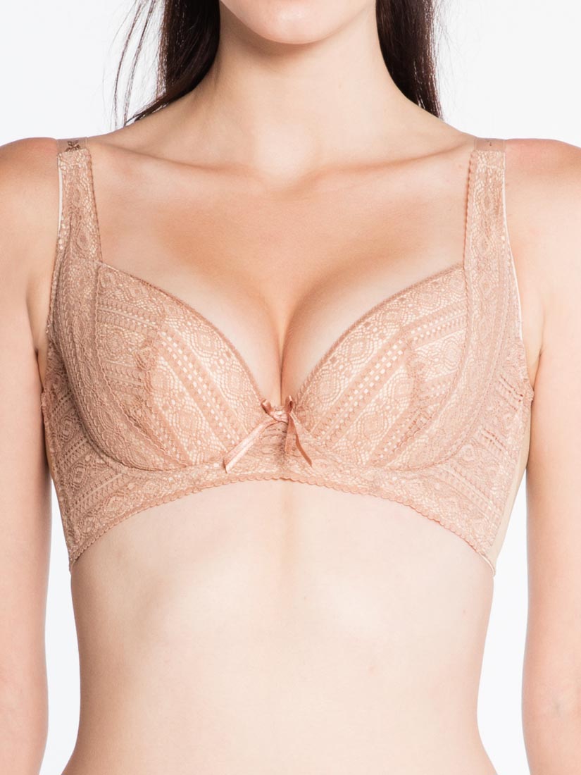 Lace Minimizer Soft Cup Bra, Nude | SATAMI Online
