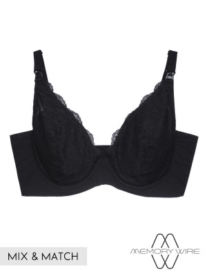 NiTi Shape-Memory Wire Non-padded Nursing Bra (Cup C-E)