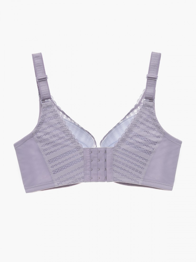 BR-02245, NiTi Shape-Memory Wire Full Cup Bra (Cup D-H), Purple ...