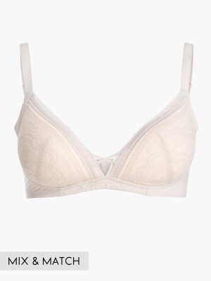 Back Support Full Coverage Wireless Organic Cotton bra (Champagne