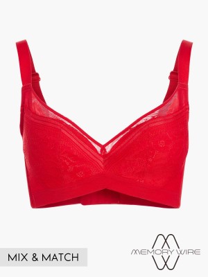 NiTi Shape-Memory Wire Soft Cup Plunge Bra ( Cup D-G )