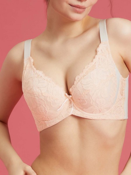 Lycra® Lace Full Cup Bra (Cup D-H)