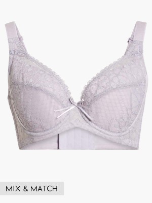 Lycra® Lace Full Cup Bra (Cup D-H)