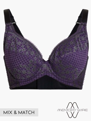 NiTi Shape-Memory Wire Lycra® Lace Full Soft Cup Bra (Cup D-H)