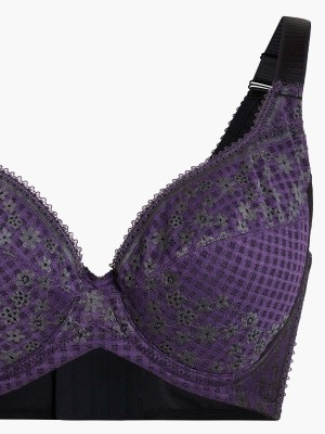 NiTi Shape-Memory Wire Lycra® Lace Full Soft Cup Bra (Cup D-H)
