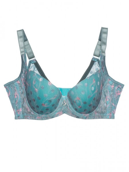 Peacock Mesh Moulded T-Shirt Bra