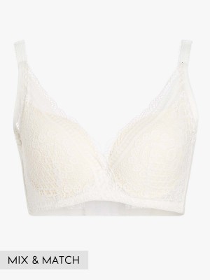 Lace Deep V Push Up Bra