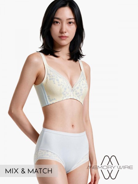 Memory Wire Deep V Push Up Moulded Bra (Cup B-D)