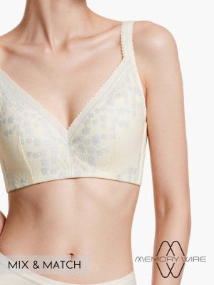 Memory Wire Deep V Push Up Moulded Bra (Cup B-D)