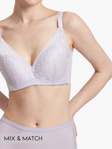 Memory Wire Deep V Push Up Moulded Bra (Cup B-D)