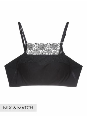 Lace Underwired High Neck Bra Top