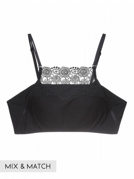 Lace Underwired High Neck Bra Top