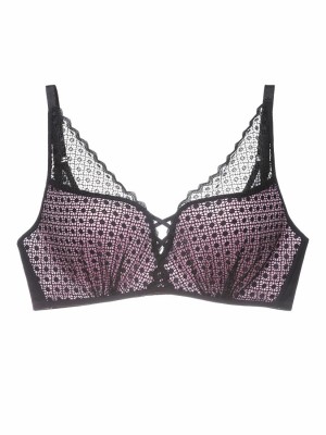 Lace Deep V Wireless Bra