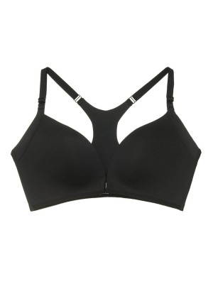 Front Closure Wireless T-shirt Bra