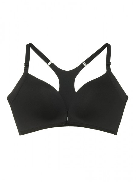 Front Closure Wireless T-shirt Bra