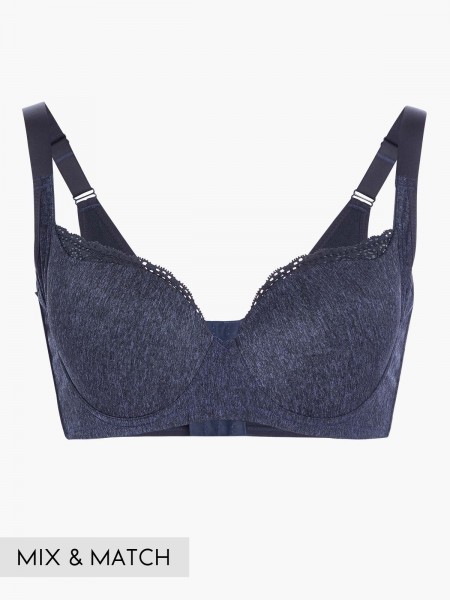 Lace Trim T-Shirt Bra