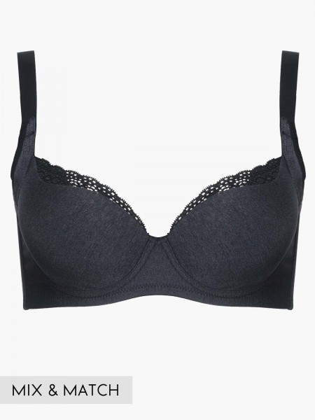 Lace Trim T-Shirt Bra
