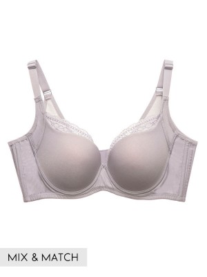 Lace Trim T-Shirt Bra