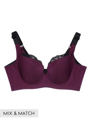 Lace Trim T-Shirt Bra (Cup C-F)