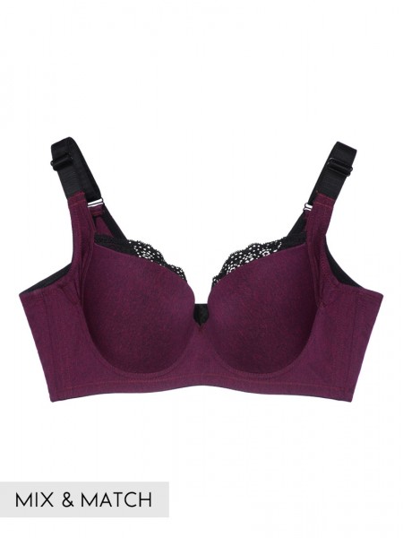 Lace Trim T-Shirt Bra (Cup C-F)