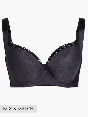 Lace Trim T-Shirt Bra (Cup C-F)