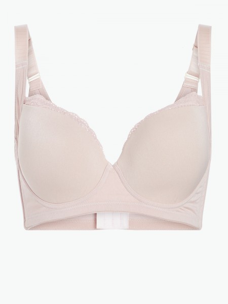 Lace Trim T-Shirt Bra (Cup C-F)