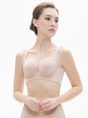 Lace Trim T-Shirt Bra (Cup C-F)