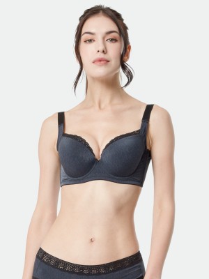 Lace Trim T-Shirt Bra (Cup C-F)