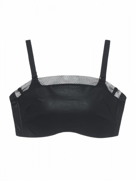 Leather-like Push-up Moulded Cami-Bra