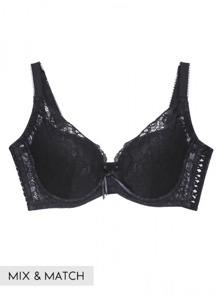 Lace Deep V Push Up Bra