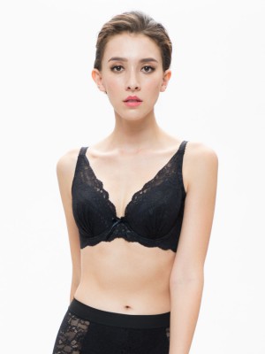 Lace Deep V Soft Cup Bra