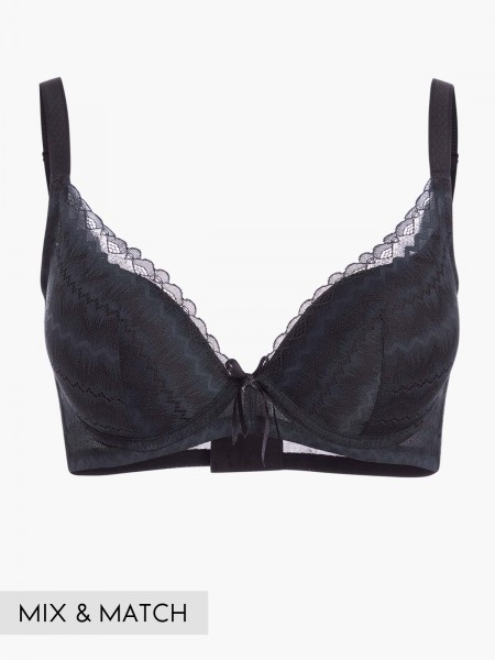 Lace Deep V Push Up Bra