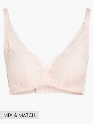 Lace Deep V Push Up Bra