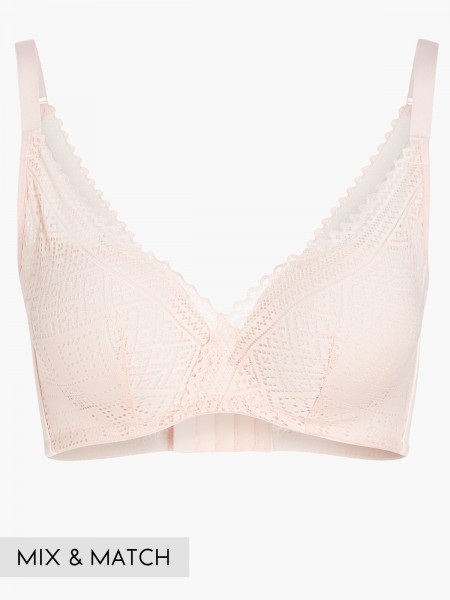 Lace Deep V Push Up Bra