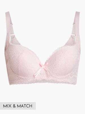 Floral Lace Demi Moulded Bra