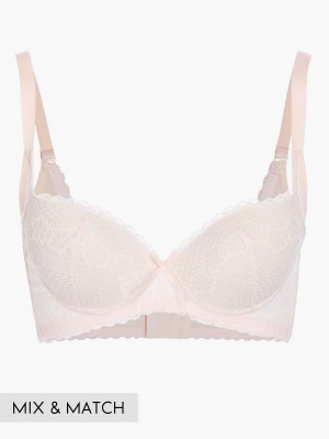 Floral Lace Demi Moulded Bra