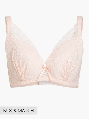 Lace Deep V Soft Cup Bra (Cup C-E)