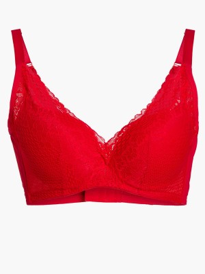 Lace Deep V Push Up Bra (Cup B-D)