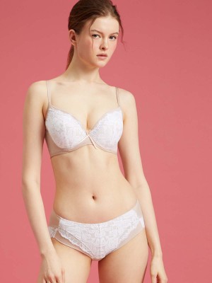 Lace Coolness Demi Moulded Bra with Air Cushion pads (Cup B-C)