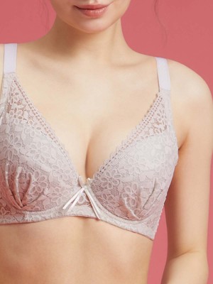 Lace Deep V Soft Cup Bra (Cup C-E)