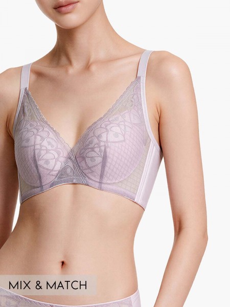 Lace Deep V Push Up Bra (Cup B-D)