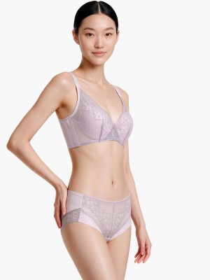 Lace Deep V Push Up Bra (Cup B-D)