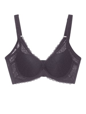 Lace Deep V Push Up Bra