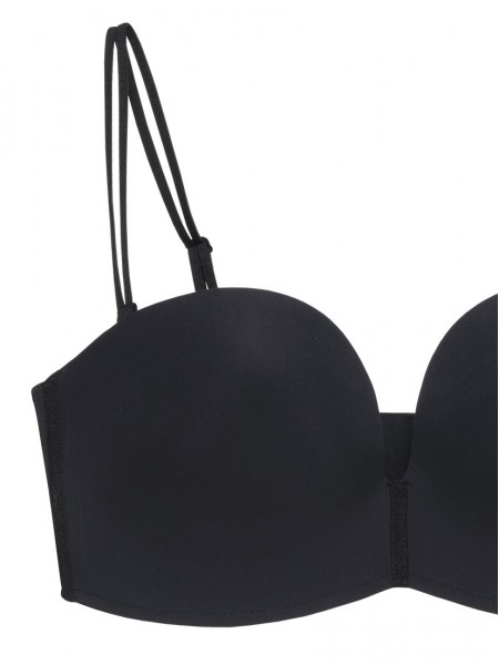 BR-08879, Convertible T-Shirt Wireless Bra (Cup C-H), Black | SATAMI ...