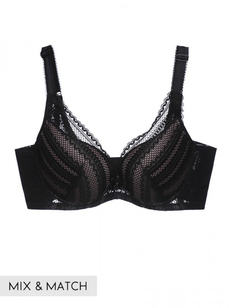 Lace Deep V Push Up Bra