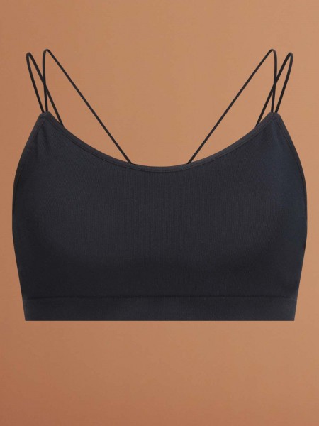 Modal® Cross Back  Seamless Moulded Scoop Wireless Bralette (Cup B-E)